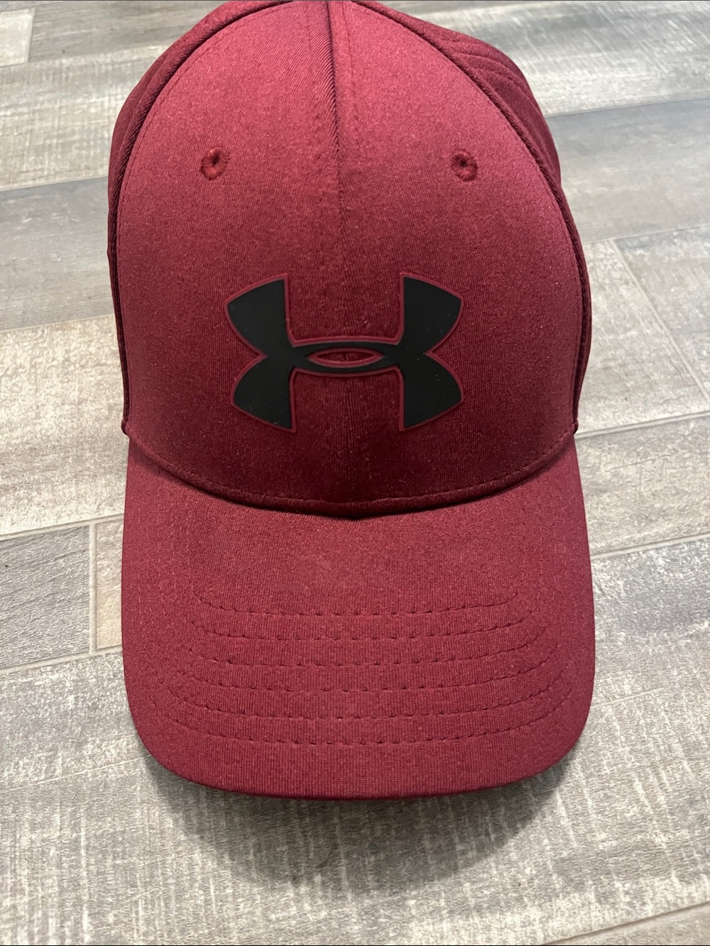 Under Armour Maroon Cap with Black Logo